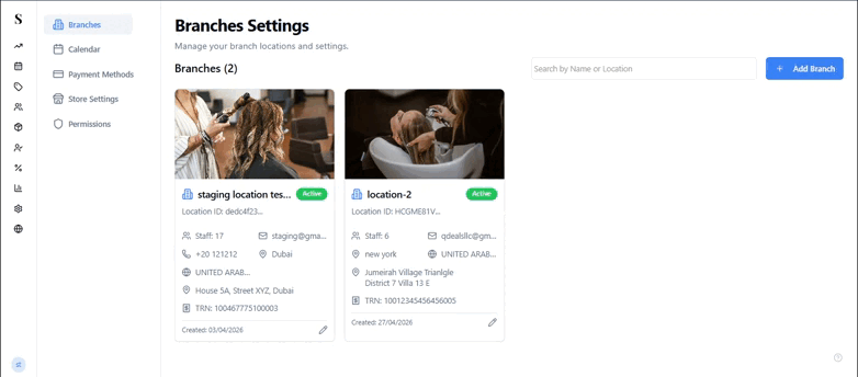 Calendar Settings